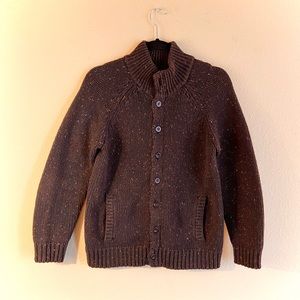 Confetti Brown Gap Sweater Jacket